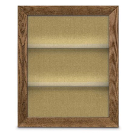 United Visual Products Outdoor Enclosed Combo Board, 42"x32", Gold Frame/Burgundy & Cork UVCB4232ODG-BURGUN-CORK